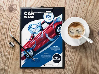 Car Wash Flyer promotion