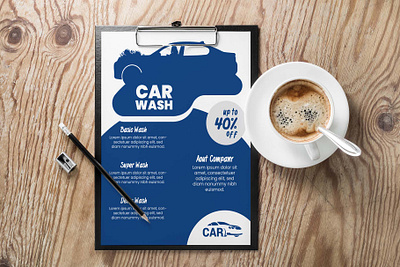 Car Wash Flyer promotion