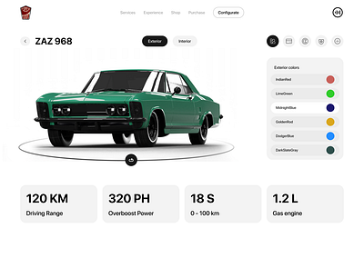 Landing Page car rent car creative figma interfacce product rent ui ux