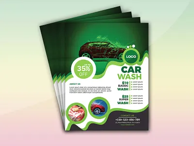 Car Wash Flyer promotion