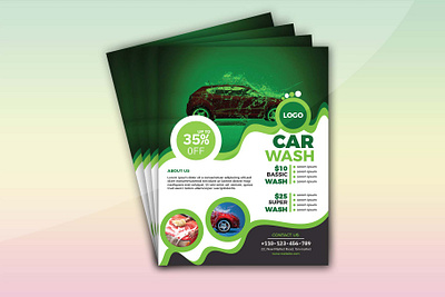 Car Wash Flyer promotion