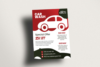 Car Wash Flyer promotion