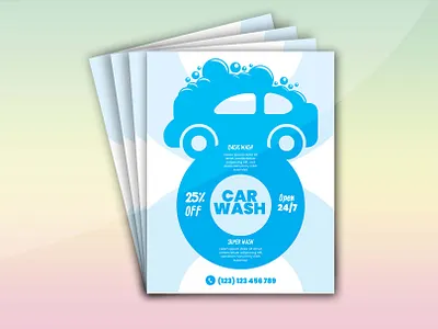Car Wash Flyer promotion