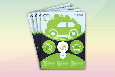 Car Wash Flyer promotion