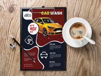 Car Wash Flyer promotion