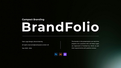 Compact BrandFolio brand guidelines brand identity branding logo logo animation logo design logofolio minimal logo modern logo visual identity