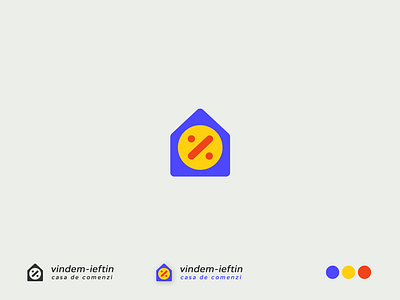 Vindem ieftin - logo and website redesign branding discount house logo sales ui ux