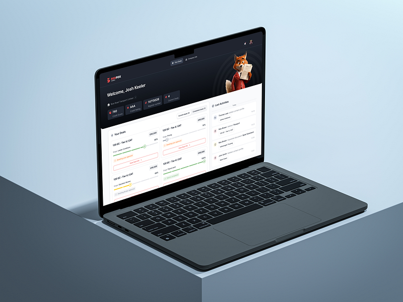 DealFlow brokerage platform ai finance platform saas ui ux web app web design