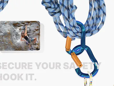 Blender - Climbing hook 3d advertisment blender climbing figma ui