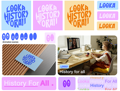 Looka - Vision branding board animation brand branding history logo looka