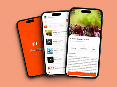 Event management app UI design app ui design event event app mangment app user interface