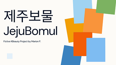 Jeju Bomul - KBeauty Fictive Project I. branding logo