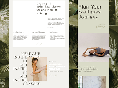 Yoga studio | Web design | UI active branding clean design graphic design logo sport studio ui webdesign yoga