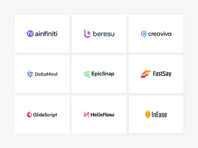 Logofolio - A to I Letter Logo Collection brand brand identity branding collection design gradient gradient logo graphic design identity initial lettermark logo logo collection logo design logofolio minimalist logo modern logo monogram portfolio visual identity