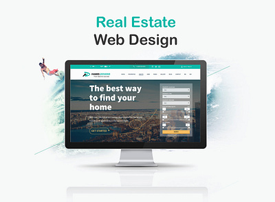 Real estate website design figma real estate website ui uiux we deisnger web design website xd
