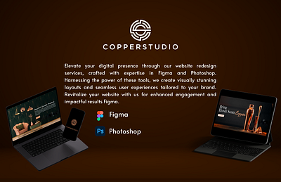 Copper Studio Website Re-design copperstudio figma photoshop trending design ui uiux webdesign