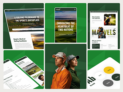 Champion Golf Tours website golf leisure travel ui ux web website