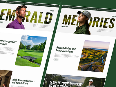 Champion Golf Tours website ai branding golf leisure travel ui ux web website