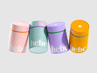 ©Hebe Science beauty branding colourful cosmetic graphic design logo minimal packaging science spring