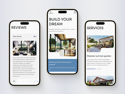 Construction Company - Website app design branding construction design home page mobile mobile app reviews services site ui uiux ux web webdesign website