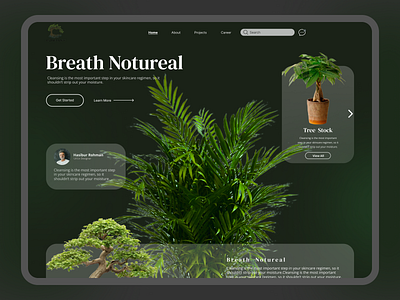 Natural Planten Selling E-Commerce Website branding design ecommerce graphic design nature planten plants ui