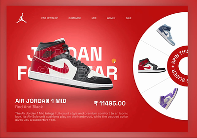 Jordan Sneakers Interaction Design Concept animation athlete colors fifa2022 fifaworldcup football jordan jordan sneakers motion graphics shoes shoes edition shoeswebsite slideranimation sliderconcept sneakersanimation ui uianimation uxdesign
