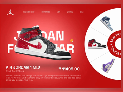 Jordan Sneakers Interaction Design Concept animation athlete colors fifa2022 fifaworldcup football jordan jordan sneakers motion graphics shoes shoes edition shoeswebsite slideranimation sliderconcept sneakersanimation ui uianimation uxdesign