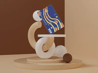 3D Credit card 3d animation branding design ill illustration motion graphics