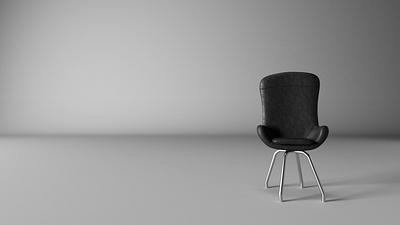 3D Model of Office Chair 3d 3dart 3dmodel 3drender black blackandwhite c4d compositing creativeart dribbble grey officechair rubber chair white