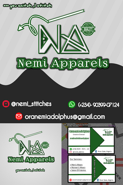 Brand Identity Design For Nemi Apparels branding graphic design ui