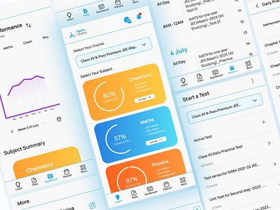 Aakash i-Tutor redesign ed tech figma minimal ui redesign trending ui uiux ux