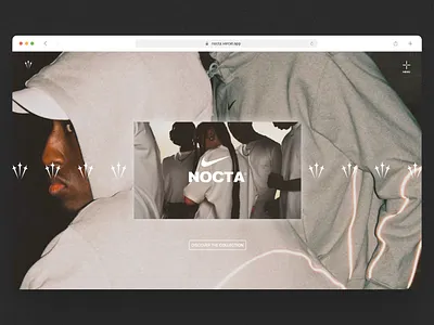 NOCTA REDESIGN adobe xd app design figma grey inspiration interface landing nike nocta ui ux web design webdesign