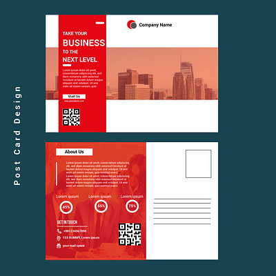 POST CARD DESIGN TEMPLATE 3d branding graphic design logo ui