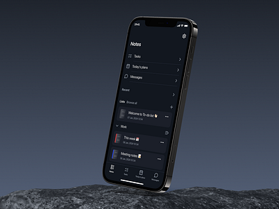 To-Do List App app application dark theme dashboard design direct ios list log in messages notes style guide task list team to do to do list ui user interface ux