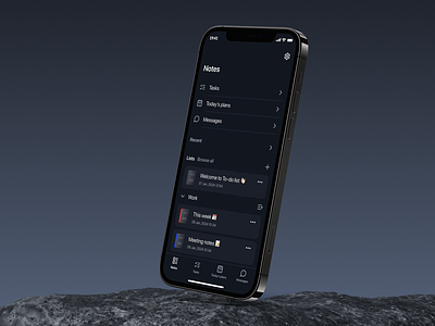 To-Do List App app application dark theme dashboard design direct ios list log in messages notes style guide task list team to do to do list ui user interface ux