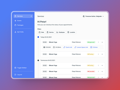 Customer Panel customer panel details form product design ui ux