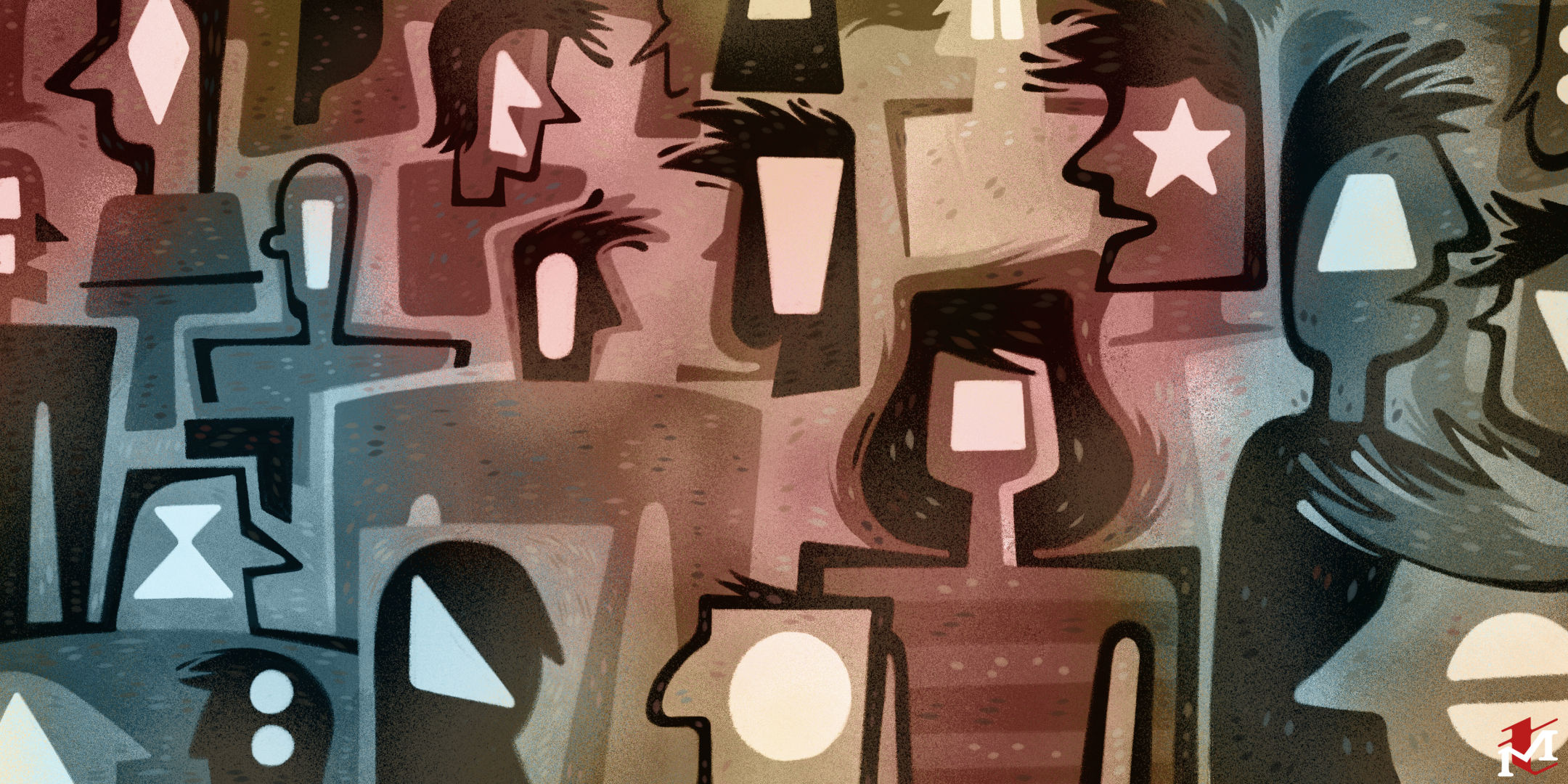 Personality Tests abstract clipstudiopaint digital editorial illustration photoshop