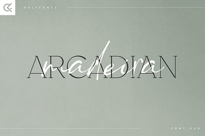 Arcadian & Modern a - Modern Font Duo display font duo hand made lettering love font luxurious luxury multilingual organic script sign tall typeface wedding