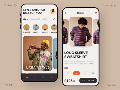 Fashion Store Mobile App app app design clothing clothing store design e commerce app ecommerce ecommerce store fahim fashion fashion app mobile app mobile app design online shopping outfit outlet shopping trend ui