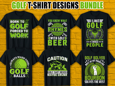 Golf T-shirt Design Bundle apparel clothing custom t shirt design disc golf golf golf club golf design golf quotes golf t shirt golf tee golf tournament golfer golfing sportswear t shirt t shirt design trendy trendy t shirt typography typography t shirt