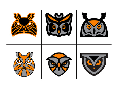 Owl Head Logo Symbols basketball logo branding football logo graphic design illustration logo logo symbol mascot logo mascot logos owl logo owl logos owls sport logo sports branding sports logos typography vector vector art vector illustration vector logo