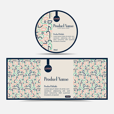 Product Label Design. box packaging branding cosmatic label creative design illustration label label design modern packaging design product vector