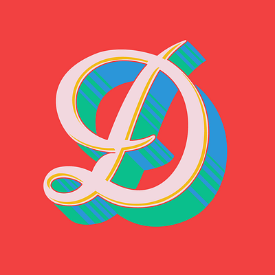 Alphabet graphic design illustration