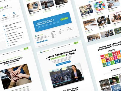 Eco Career Website Design careers clean eco elementor figma resource center sustainable ui ux web design website wordpress