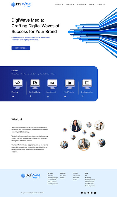 Digital Agency - Homepage dailyui homepage logo ui website