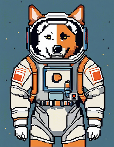 Astronaut dog