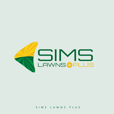 Sims Lawns Plus branding logo