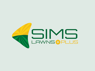 Sims Lawns Plus branding logo