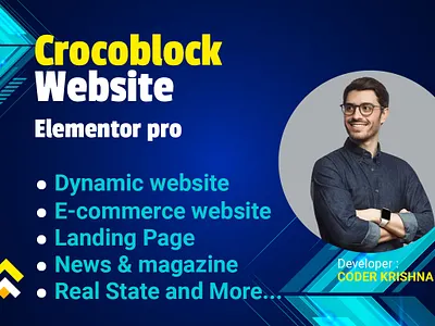 WordPress website using Crocoblock and Elementor pro clone website dynamic website ecommerce website elementor expert landing page news magazine onlinebusiness onlineshopping onlinestore real state website redesign website website design website development woocommerce website wordpress wesite