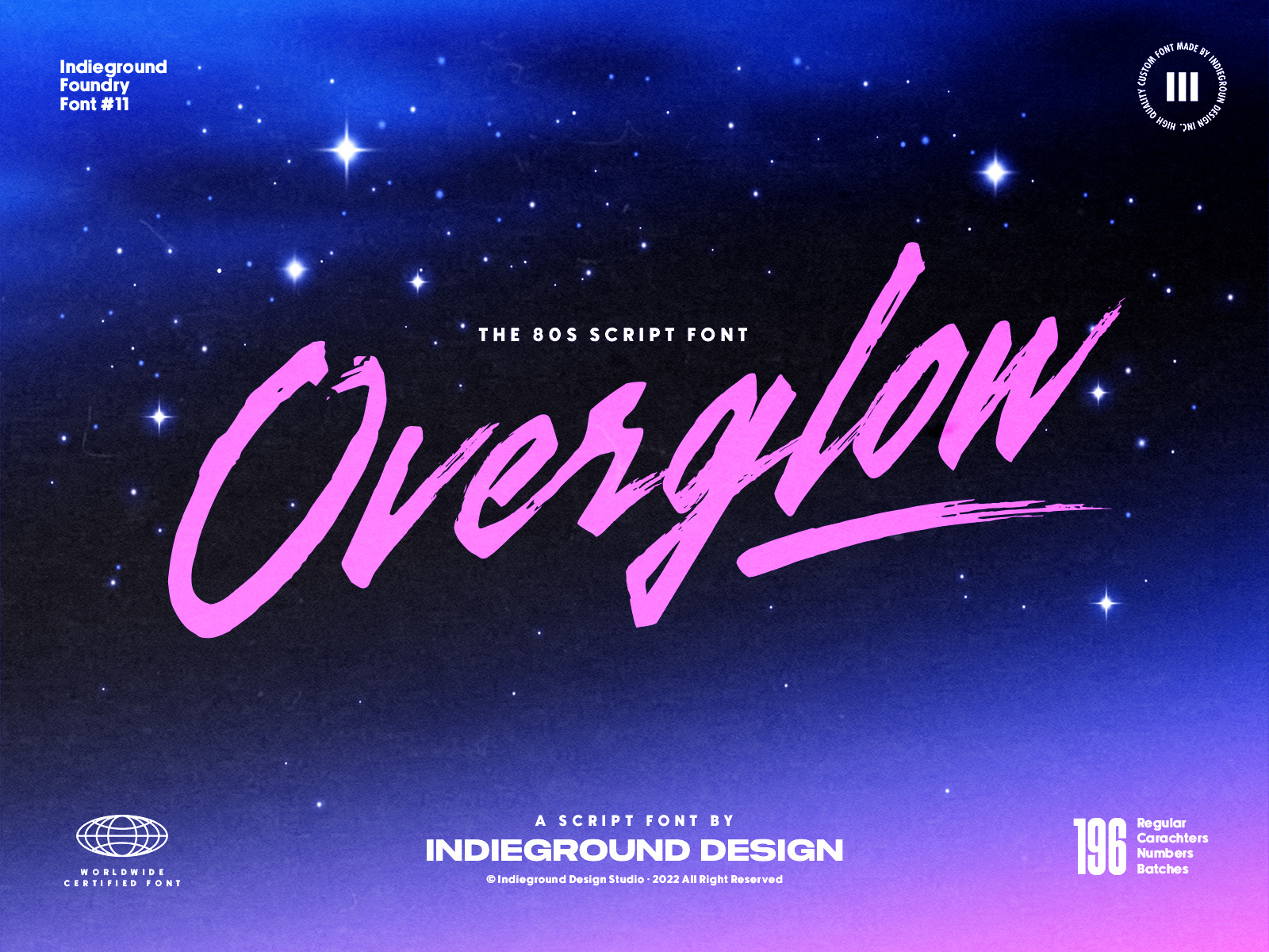 Overglow Free Font 1980s 80s 90s aesthetic brush calligraphy font fonts handwriting handwritten marker neon retro retrowave script synthwave type typeface typography vaporwave